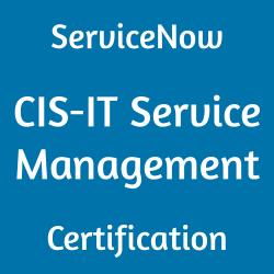 CIS-ITSM Verified Answers